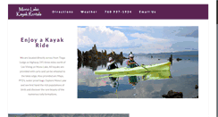 Desktop Screenshot of monobasinkayakrental.com
